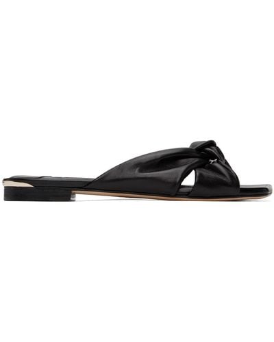 Jimmy Choo Avenue Flat Sandals - Black