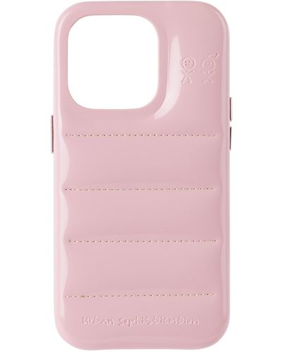 Urban Sophistication 'The Puffer' Iphone 14 Pro Case - Pink
