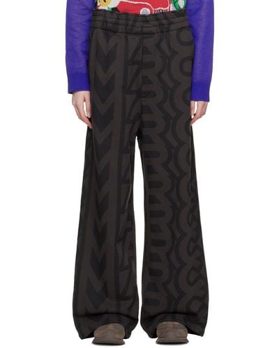 Marc Jacobs Brown & Black 'the Monogram' Lounge Trousers - Blue