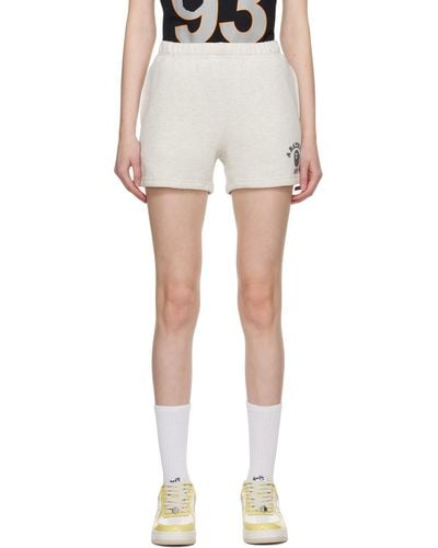 A Bathing Ape College Shorts - White