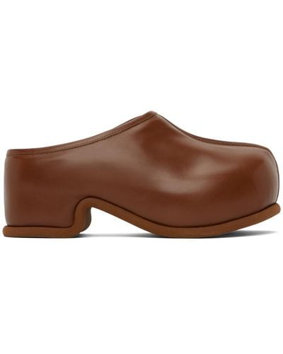 Dries Van Noten Ssense Exclusive Tan Clogs - Brown