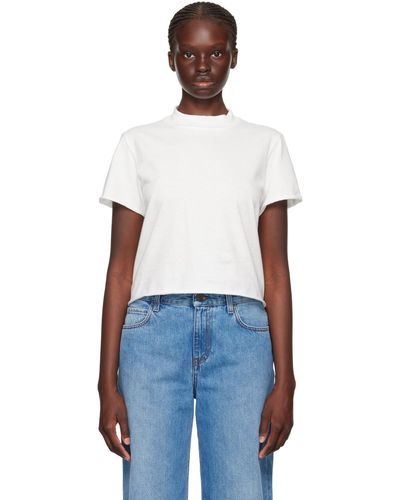 The Row T-shirt fedrino blanc - Bleu