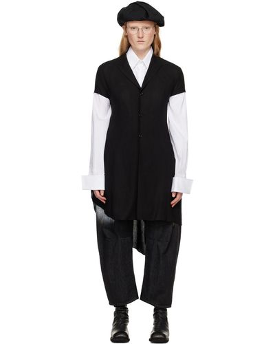 Y's Yohji Yamamoto Asymmetric Blazer - Black