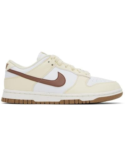 Nike Off- & Burgundy Dunk Low Next Nature Sneakers - Black