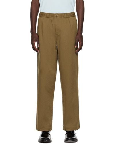 Fred Perry Brown Drawstring Trousers - Multicolour
