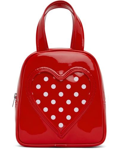 Comme des Garçons Red Patent Bag