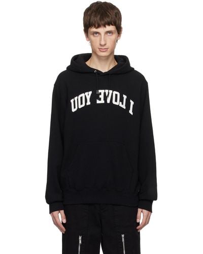 Undercover 'i Love You' Hoodie - Black