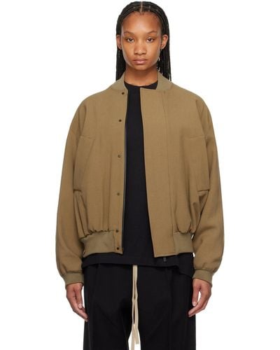 Fear Of God Stand Collar Bomber Jacket - Black