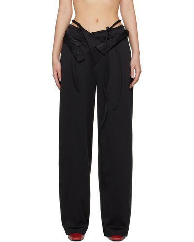 OTTOLINGER Pantalon noir à taille double