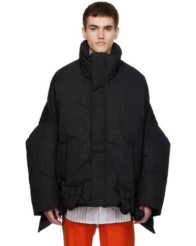 Feng Chen Wang Embossed Down Jacket - Black