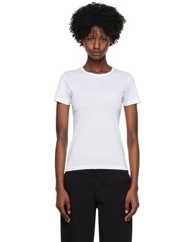 Sunspel ホワイト Classic Tシャツ - ブラック
