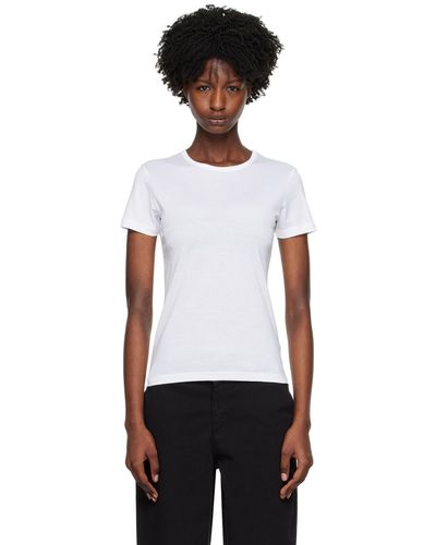 Sunspel T-shirt blanc - Noir