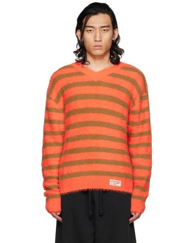 ANDERSSON BELL Stripe Sweater - Orange