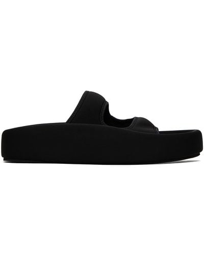 MM6 by Maison Martin Margiela Double-strap Platform Sandals - Black