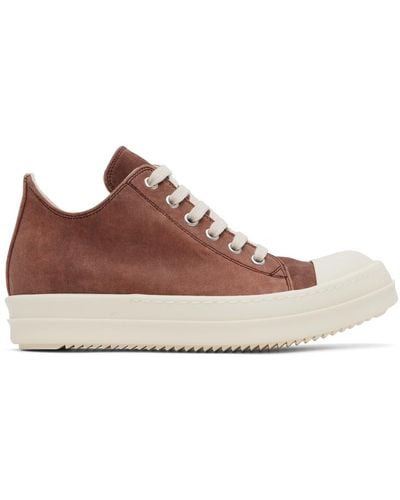 Rick Owens DRKSHDW ブラウン Low Sneaks スニーカー - ブラック