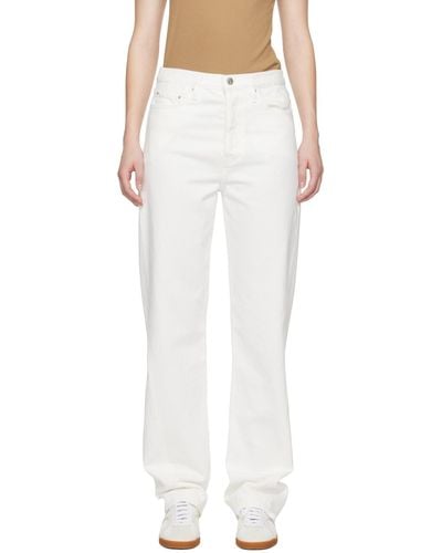 Totême Toteme White Twisted Seam Jeans