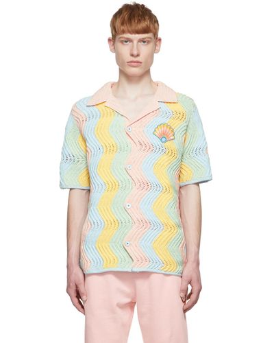 Casablancabrand Multicolour Knit Casa Shell Shirt