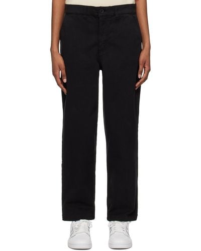 Sunspel Tapered Trousers - Black