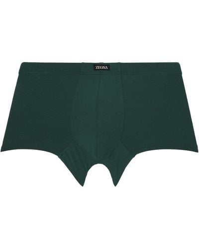 Zegna Green Patch Boxers