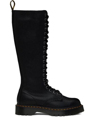 Dr. Martens 1b60 Bex Pisa Leather Boots - Black
