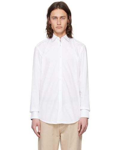 HUGO Spread Collar Shirt - White