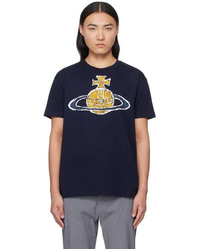 Vivienne Westwood Navy Time Machine T-shirt - Blue