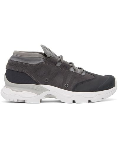 and wander Grey Salomon Edition Jungle Ultra Low Sneakers - Black