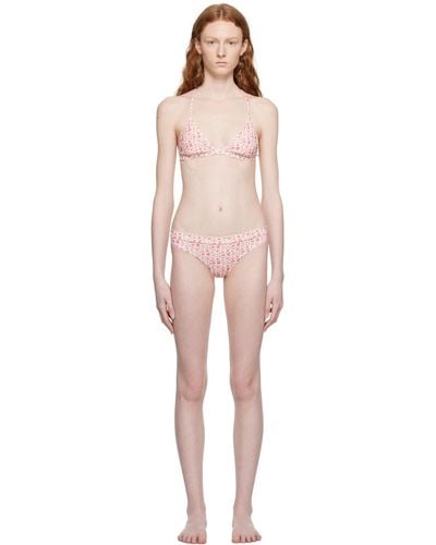 Moncler Pink Cord-lock Bikini - Black
