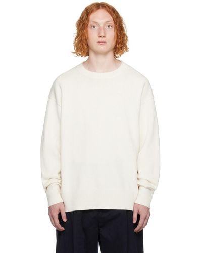Studio Nicholson Off- Alto Sweater - White