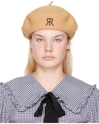 ROKH ブラウン ベレー帽 - ナチュラル