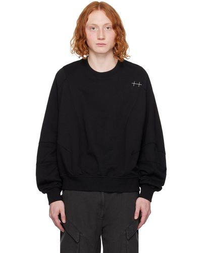 HELIOT EMIL Plicate Sweatshirt - Black