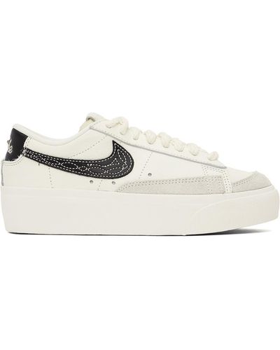 Nike Off-white Blazer Low Sneakers - Black
