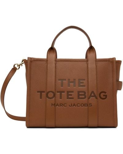 Marc Jacobs ブラウン ミディアム The Leather Tote Bag トートバッグ
