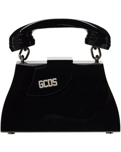 Gcds Micro sac comma noir à poignée en forme de téléphone