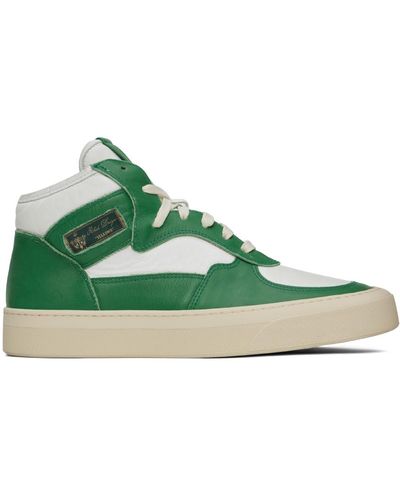 Rhude Green & White Cabriolets Trainers