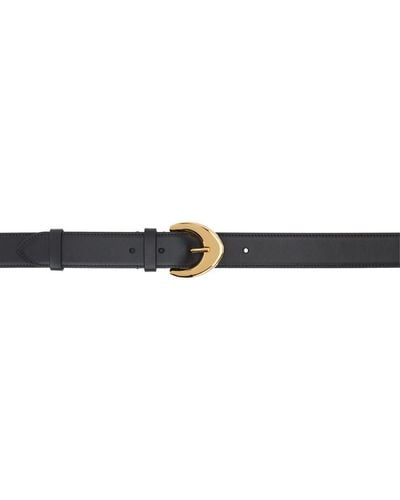 The Row Black Arrow Leather Belt