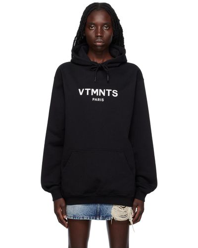 VTMNTS Pull à capuche paris noir