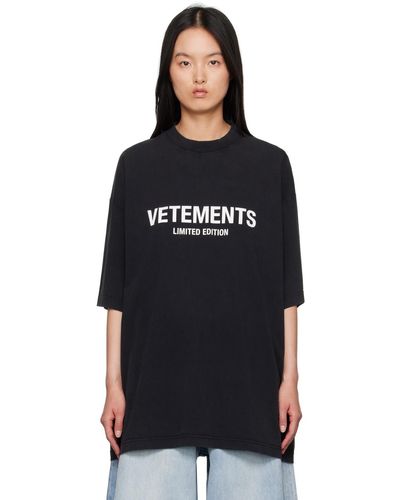 Vetements Limited Edition Tシャツ - ブラック