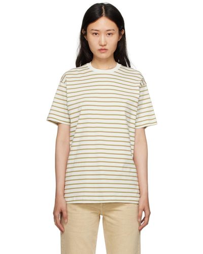 Totême Toteme Off-white Striped T-shirt - Multicolour