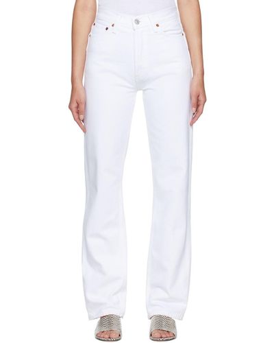 RE/DONE 90'S High Rise Loose Jeans - White