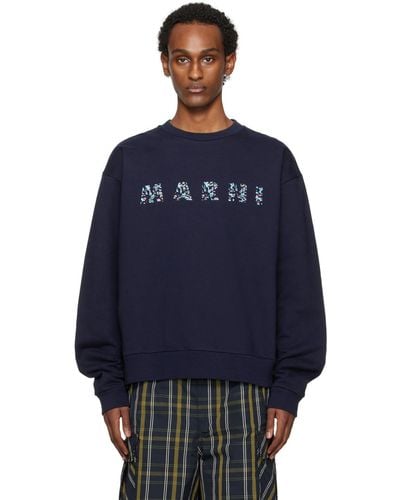 Marni Oversized Sweatshirt - Blue