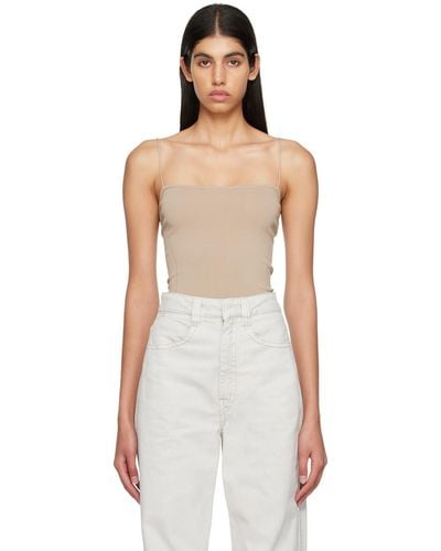 Lemaire Beige Darted Camisole - Black