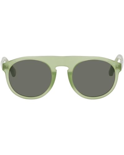 Dries Van Noten Green Linda Farrow Edition 91 C1 Sunglasses - Multicolor