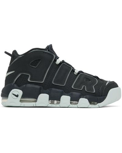 Nike Gray Air More Uptempo '96 Sneakers - Black