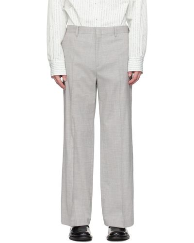 RECTO. Pantalon valerio gris - Blanc