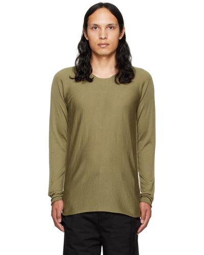 Label Under Construction Arched Crewneck Sweater - Green