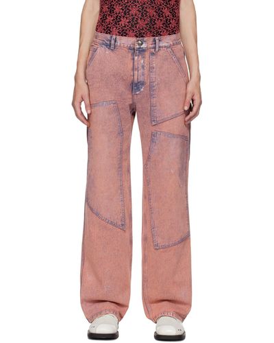 ANDERSSON BELL Coated Jeans - Pink