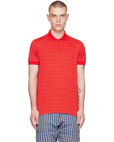 ERL Striped Polo - Red