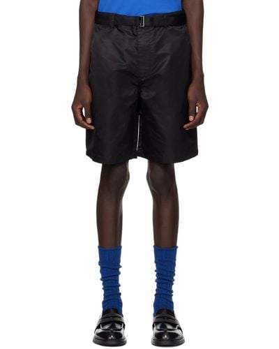 Emporio Armani Belted Shorts - Black