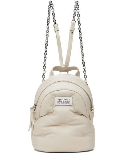 Maison Margiela Beige Glam Slam Backpack - Natural